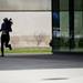 A runner turns a corner on U-M's campus while participating in the run in honor of the Boston Marathon on Saturday, April 20. AnnArbor.com I Daniel Brenner